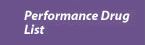 Performance Drug List