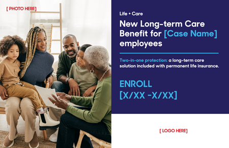 Trustmark Life + Care postcard