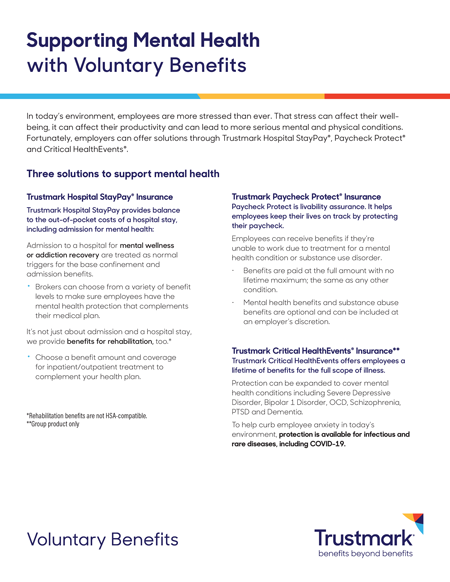 Mental health one-pager